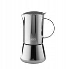 Kawiarka zaparzacz do kawy espresso Działa na Indukcja Gaz Stalowa 500ml moka pot, 10 filiżanek, srebrna, można myć w