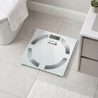 Waga Łazienkowa Elektroniczna Analityczna Łucznik 180kg BMI Biała + baterie biały