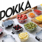 Szklane pojemniki na żywność pojemnik lunchbox do mikrofali lodówki 12szt ciasto, płyny, produkty sypkie, sushi