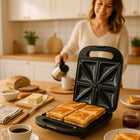 Czarny Toster Opiekacz Do Kanapek XXL 4 Kanapki 1400W Tosty Sandwich dovia nominalna