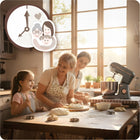 Robot planetarny kuchenny mikser Berdsen stal nierdzewna 6l 3w1 nominalna srebrny/szary