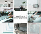 Szklany Hartowany Panel Kuchenny Transparentny Ścienny do Kuchni 60x40 cm osłona nad blat, backsplash, prostokątna