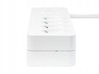 Inteligentny przedłużacz sieciowy listwa zasilająca wifi tuya 3m biała USB 4 gniazda, przełącznik do smart home