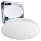 Plafon LED Panel Sufitowy Natynkowy Lampa 18W Nie Mruga Okrągły Biały oprawa do wnętrz, zintegrowane źródło, neutralna