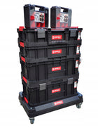 Skrzynka narzędziowa Qbrick system TWO platform set 7w1 mobilny organizer warsztatowy na kółkach, moduły z przegrodami