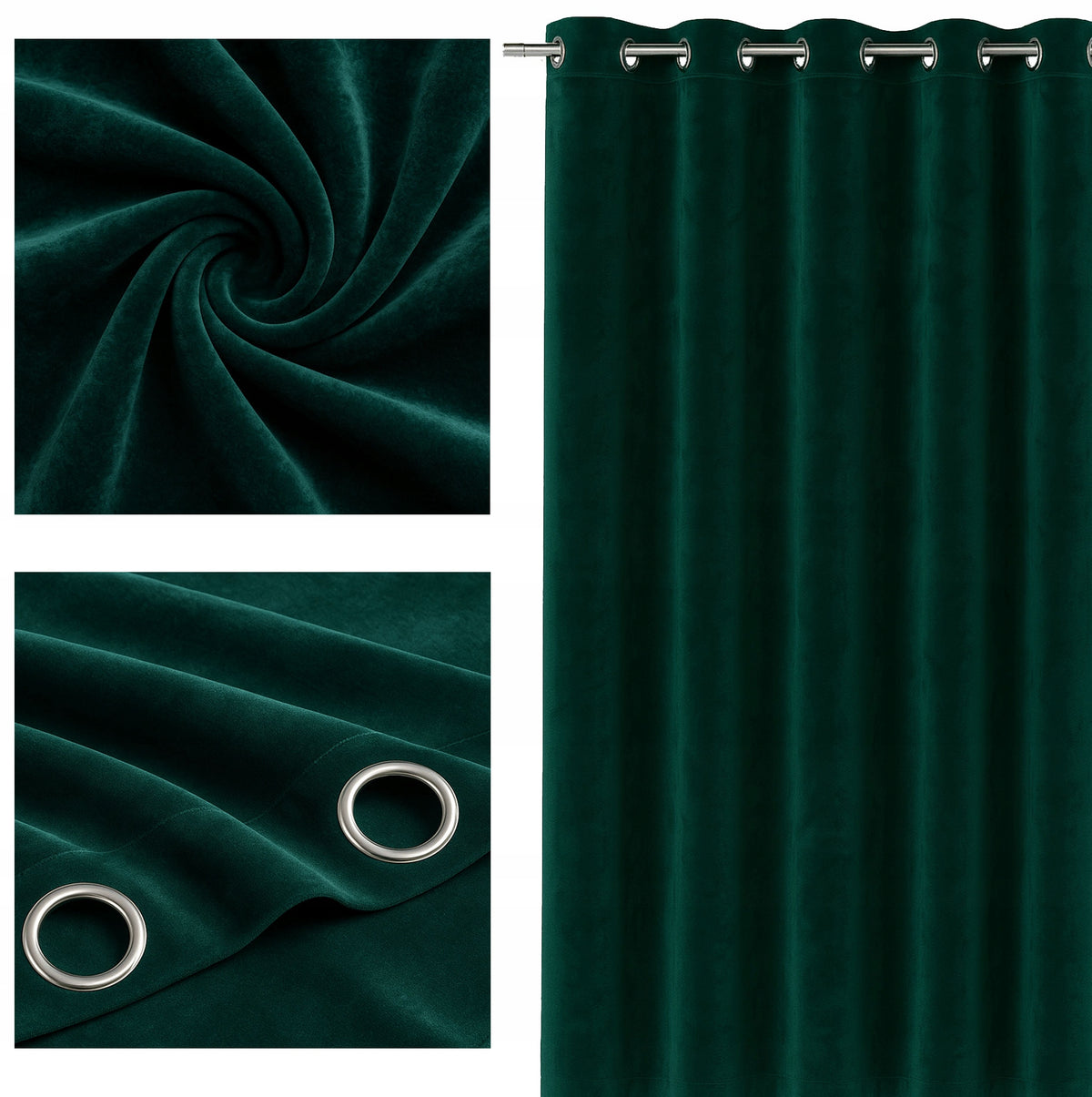 Zasłona welurowa Royal VELVET gruba mięsista 140x270 - dużo kolorów kotara gładka półzaciemniająca na kółkach do salonu