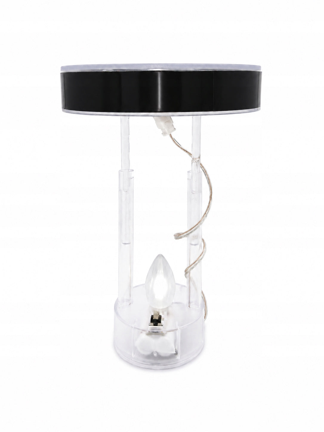 Wkład solarny LED do znicza kapturek pokrywka 95mm lampka cmentarna, oświetlenie nagrobka, średnica 9,5 cm