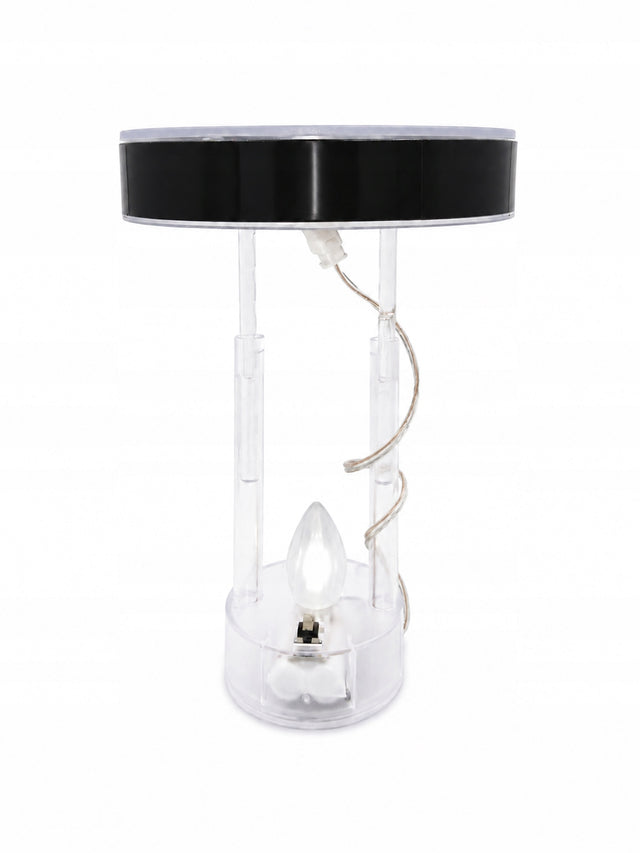 Wkład solarny LED do znicza kapturek pokrywka 95mm lampka cmentarna, oświetlenie nagrobka, średnica 9,5 cm