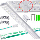 Lampa LED sufitowa robocza przemysłowa listwa oprawa liniowa 120cm 4500K do garażu warsztatu magazynu, biała aluminiowa