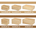 Skrzynka drewniana pojemnik pudełko prezent organizer 40X30CM producent 30 cm 40 cm 24 cm beżowy, brązowy uniwersalne