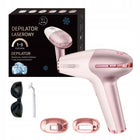 Depilator IPL do włosów ciała laserowy bikini NÓG depilacja bezbolesny RÓŻ różowy