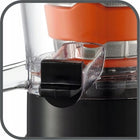 Wyciskarka wolnoobrotowa tefal infiny press ZC255B do owoców i warzyw, prasa do soków, pionowa, 200 w, 0,8 l, płynny
