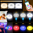 Plafon LED lampa RGB sufitowa głośnik bluetooth pilot aplikacja barw CCT oświetlenie do salonu, sypialni i pokoju