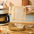 300 x WKŁAD AIR FRYER WKŁADY PAPIEROWE DO FRYTOWNICY BEZTŁUSZCZOWEJ 20 x 20 papier do pieczenia 20 cm /Wzór ze 150 sztuk