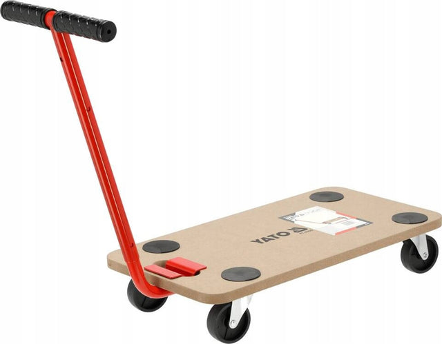 Yato YT-37422 Wózek platforma z dyszlem 200 kg do przewozu ładunków, magazynowy, ręczny, jednopoziomowy