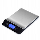 Waga kuchenna elektroniczna 7 jednostek 10KG/1G stal nierdzewna LCD baterie do ważenia żywności, tarowanie