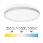 Lampa LED Plafon 18W Czujnik Ruchu Zewnętrzny IP54 3000k, 4000k, 6000k oprawa okrągła biała z 3 barwami światła do
