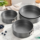 4x tortownica okrągła forma blacha rant do pieczenia non-stick 20/24/26/28 zestaw do ciast, wyjmowane dno, metalowe