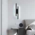 Kinkiet Ścienny Czarny Lampa LED 16W Nowoczesny do Salonu 6500K 1800lm oprawa na ścianę, metalowa, zimna barwa światła