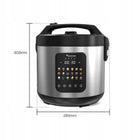 Multicooker parowar kombiwar garnek elektryczny frytownica 5l 5 l 860 w srebrny/szary