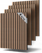 Panele 3D ścienne samoprzylepne tapeta lamele 5mm - 4 sztuki okładzina dekoracyjna 67x67 cm z tworzywa, beżowo-brązowa