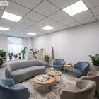 Panel LED biały lampa sufitowa plafon sufitowy 2w1 natynkowy podtynk garaż kwadratowa 59,5 cm neutralna barwa światła
