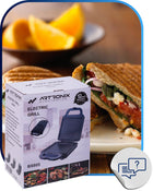 Gofrownica Opiekacz do Kanapek Toster Sandwich Grill Panini 3w1 1400W nominalna czarny