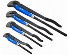 Klucze szczypce nastawne żabka typu szwed Zestaw 4szt 1/2" 1" 1,5" 2" do rur i instalacji hydraulicznych dla hydraulika