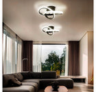 Lampa Sufitowa LED PLAFON Żyrandol 24W Barwa Neutralna Czarna do Salonu oprawa aluminiowa z wbudowanym źródłem światła