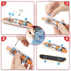6 W 1 FINGERBOARD RAMPA ZESTAW SKATEPARK 6 DESKOROLKA
