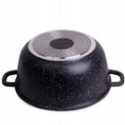 Garnek 4,5 L marmurowy tradycyjny z pokrywką indukcja piekarnik kamille aluminiowe naczynie kuchenne 24 cm do gotowania