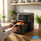 Frytkownica beztłuszczowa 7l 1800W AIR fryer duża okienko frytownica tacki czarny