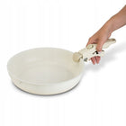 Zestaw garnków Indukcja Odpinane uchwyty GAZ Starke Pro Compacti Cream 11el beżowy aluminiowe