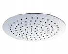 Deszczownica prysznicowa srebrna okrągła chrom natryskowa okrągła 25cm slim głowica do kabiny łazienkowej, talerzowy