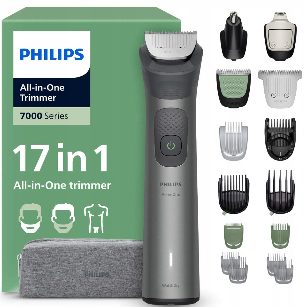 Trymer philips 17w1 do włosów zarostu ciała golarka bezprzewodowa MG7941/15