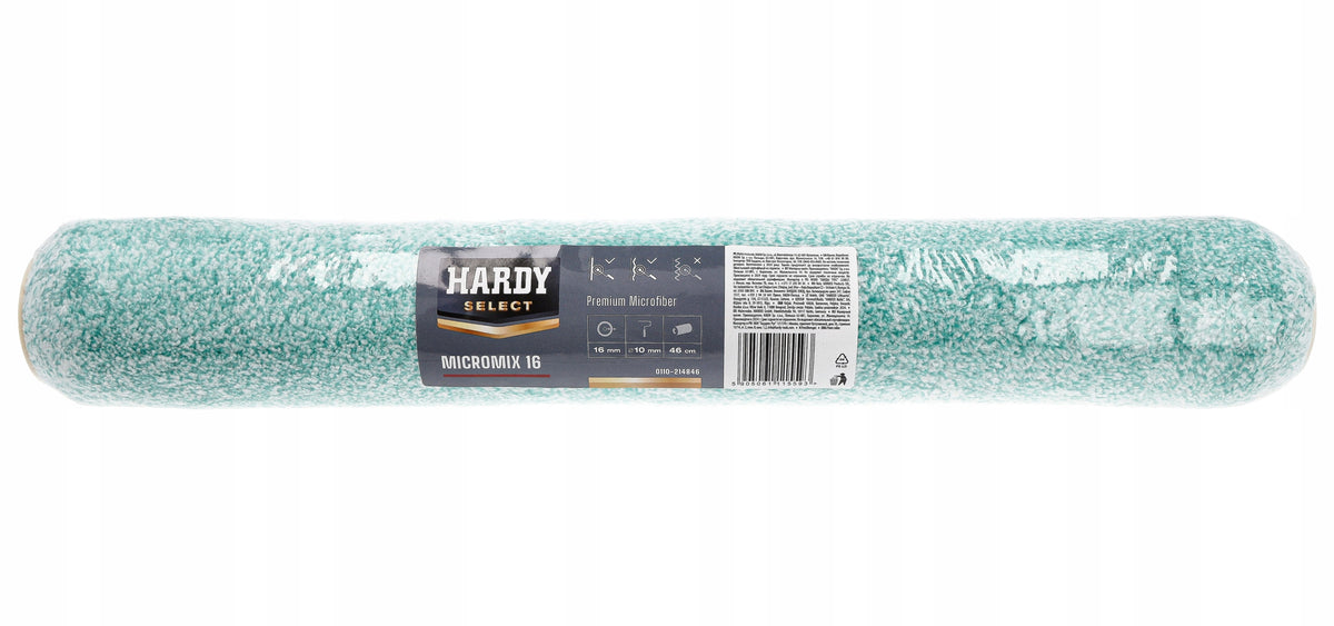 Wałek malarski 46cm Hardy Select MicroMix (runo 16mm) uniwersalny wkład z mikrofibry do farb akrylowych, emulsyjnych i