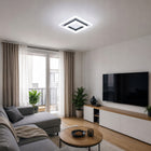 Lampa Sufitowa LED Plafon Czarna Kwadratowa Nowoczesna do Salonu 24W 6500K oprawa z wbudowanym źródłem światła zimna