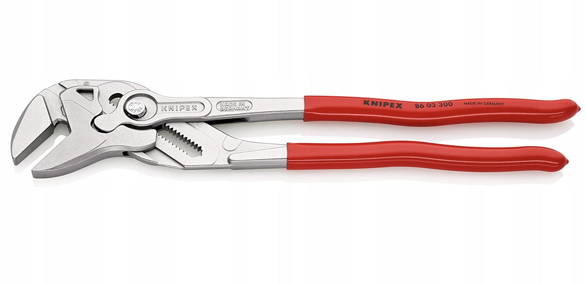 KNIPEX 86 03 300 Szczypce klucz w jednym narzędziu chwytak nastawny do nakrętek i śrub, hartowane szczęki, długość 300