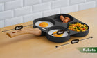 PATELNIA DO NALEŚNIKÓW PANCAKES jajek NON-STICK czujnik INDUKCJA z pokrywką kwadratowa, placki, omlety, odpinany
