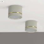 Oprawa Halogenowa Sufitowa LED Tuba GX53 Spot Natynkowa Ryflowana Beżowa oczko oświetleniowe, plafon do salonu, kuchni