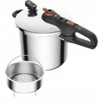 SZYBKOWAR TEFAL SECURE CHRONO NEO ZEGAR KOSZYK P2594401 DUŻY 8L INDUKCJA garnek ciśnieniowy, do gotowania pod
