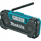 Makita Radio budowlane Odbiornik radiowy akumulatorowe 12V 10,8V CXT MR052 do warsztatu i na budowę, kompatybilny z