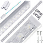 Lampa LED Panel Oprawa Do Garażu Warsztatu 60cm 18W 1800lm 4000K Szeregowa plafon prostokątny do piwnicy, magazynu i