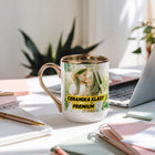Kubek Elegancki Złoty Kosmetyczki Stylistki Paznokci z Grafiką Nadrukiem ceramiczny 330 ml do herbaty, personalizowany