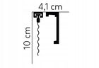 Listwa do zabudowy karnisza LED 10cm Mardom QL026 maskownica sufitowa, osłona szyny okiennej, polistyren, 100 mm x 240