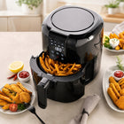 Frytkownica beztłuszczowa AIR fryer frytownica 2,6 L mocna 1400W dotykowa 1400 w czarny