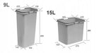 Kosz na śmieci sort 72l do szafki szuflady 80 cm Blum 6 poj. na odpady segregator kuchenny 4 komory tworzywo sztuczne