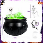 Generator Dymu Kociołek Wiedźmy LED Halloween Dekoracja Zawieszana Czarny ozdoba na bal przebierańców, imprezę