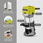 Frezarka górnowrzecionowa do drewna pionowa ręczna do krawędzi Aluminium router stolarski 710 w, tuleje 6 i 8 mm, 33000