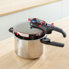 Szybkowar TEFAL Secure Trendy Pressure 4L INDUKCJA P2580402 garnek ciśnieniowy, do szybkiego gotowania, srebrny, do